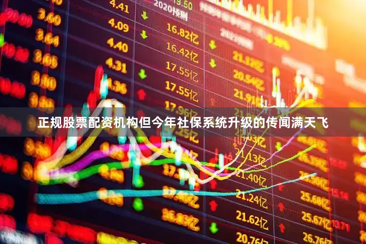 正规股票配资机构但今年社保系统升级的传闻满天飞